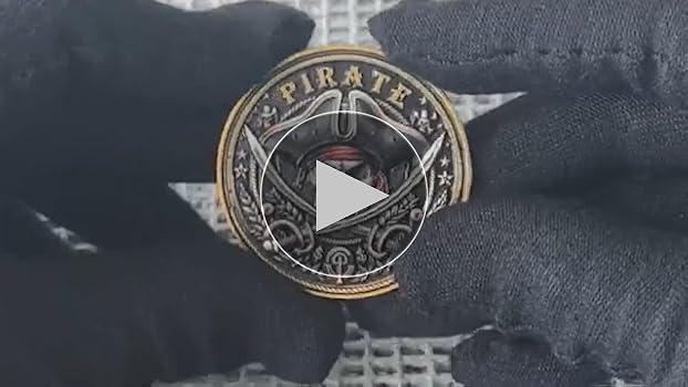 Amazon.com: LZWIN Pirate Adventure Challenge Coin - Skull